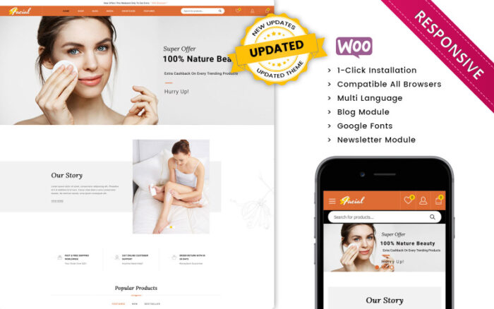 Facial - The Ladies Cosmetic Store WooCommerce Teması