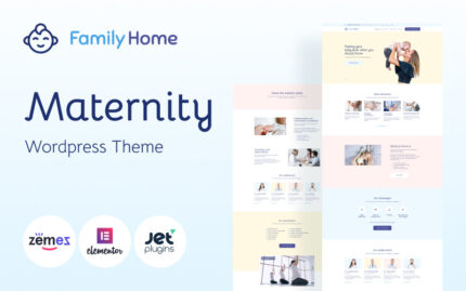 FamilyHome - Hamilelik ve Annelik WordPress Teması