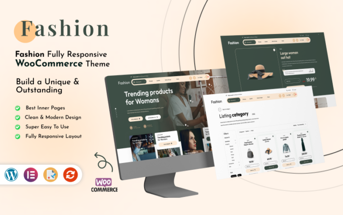 Fashion - Minimal Moda Mağazası WooCommerce WordPress Teması