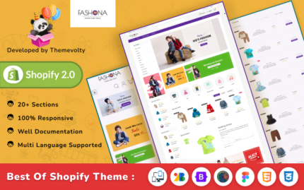 Fashona Children–Kids Fashion Shopify 2.0 Duyarlı Tema