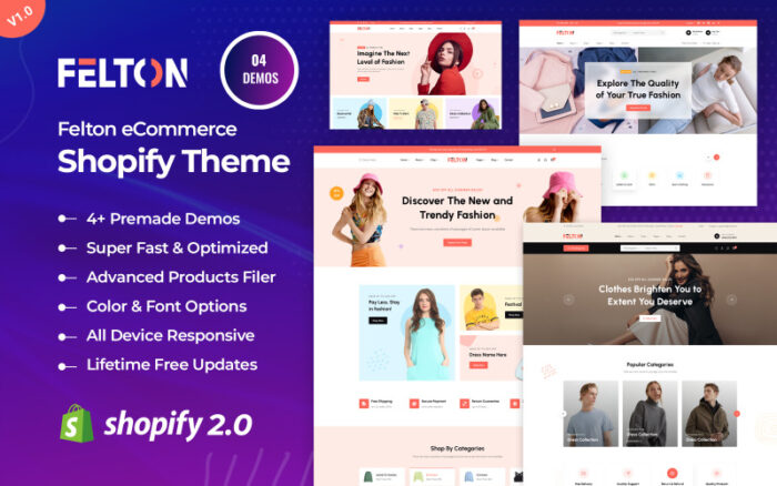 Felton - Moda E-Ticaret Shopify Teması