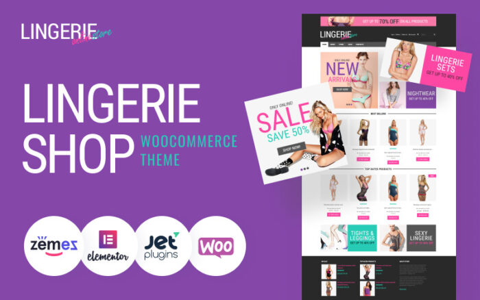 Feminine Lingerie WooCommerce Teması