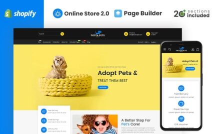 Fiesta Pets Store Shopify Teması