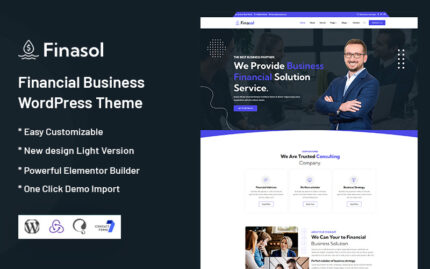 Finasol - Finansal İşletme WordPress Teması