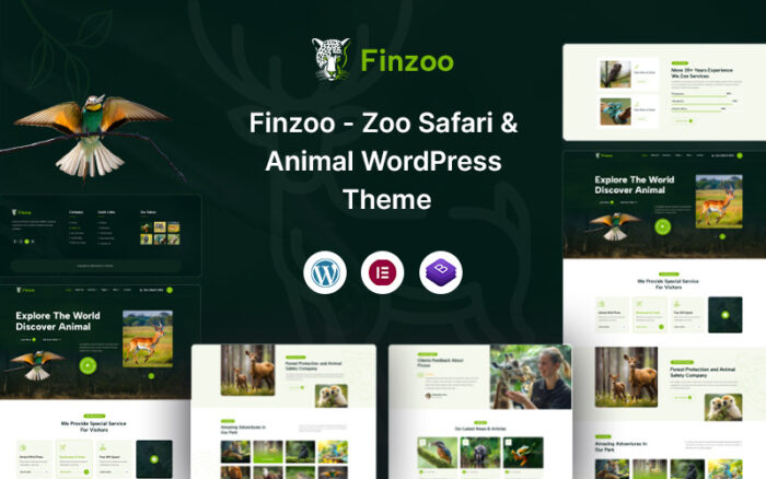 Finzoo – Hayvanat Bahçesi Safari & Hayvan WordPress Teması