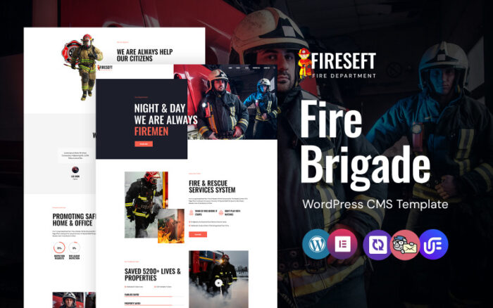 Fireseft - İtfaiye WordPress Elementor Teması