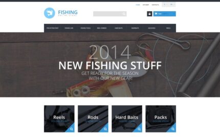 Fishing Store PrestaShop Teması