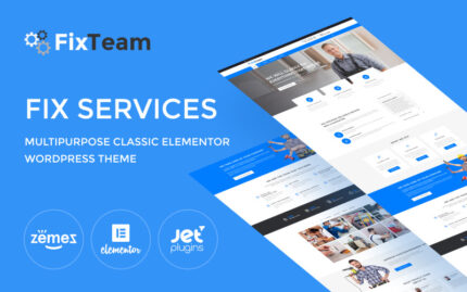 FixTeam - Fix Services Multipurpose Classic WordPress Elementor Teması