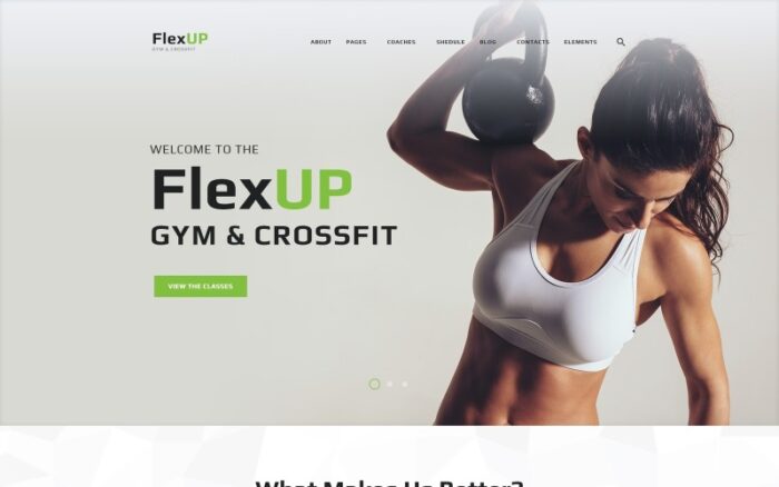 Flex Up - Crossfit WordPress teması