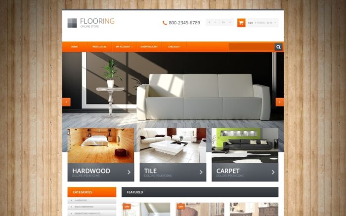 Flooring Responsive OpenCart Şablonu