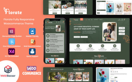 Florate - Çiçek Dükkanı WooCommerce Duyarlı Teması