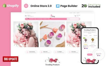 Flory Flower Store Shopify Teması