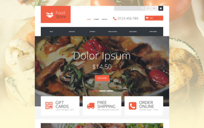 Foodie PrestaShop Teması