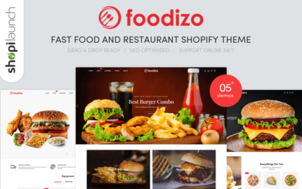 Foodizo - Fast Food & Restaurant Responsive Shopify Teması