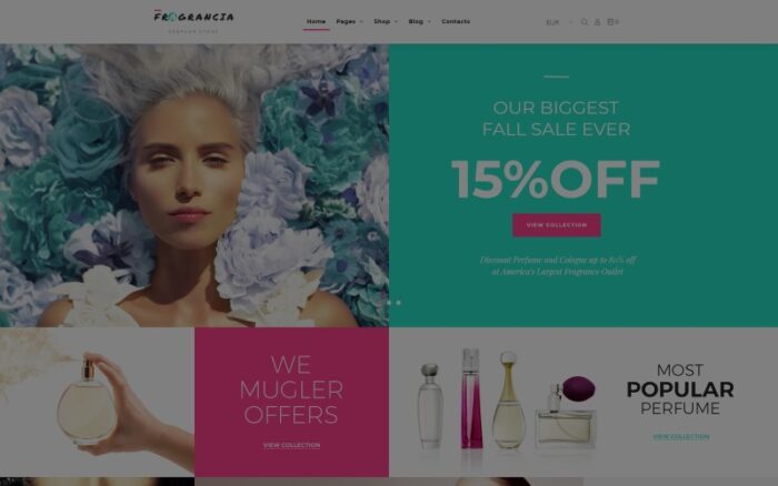 Fragrancia Perfume Store WooCommerce Teması