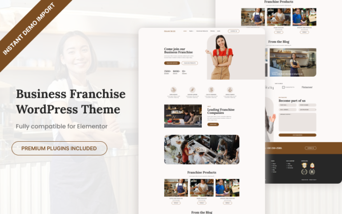 Franchize - İşletme Franchise WordPress Teması