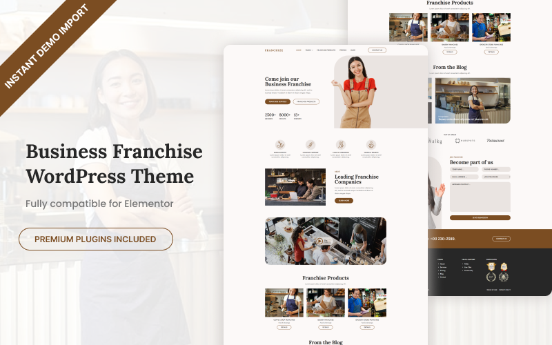 Franchize - İşletme Franchise WordPress Teması