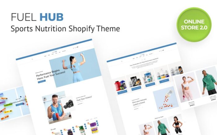 Fuel Hub - Spor Beslenmesi Shopify Online Mağazası 2.0 Teması