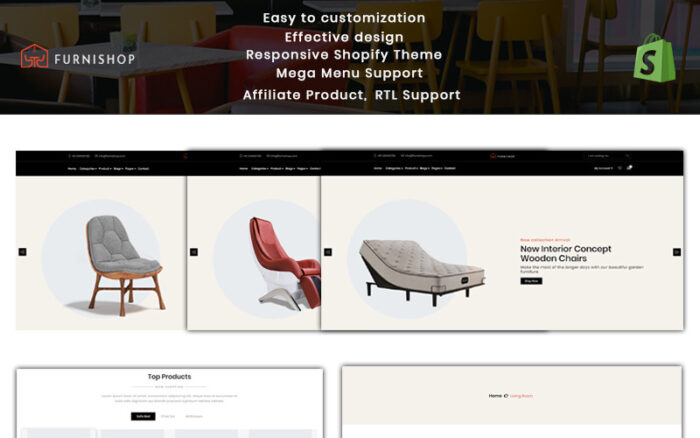 Furnishop - The Furniture Shopify Teması