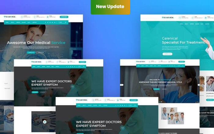 Galenical - Medikal ve Sağlık Hizmeti Duyarlı WordPress Teması