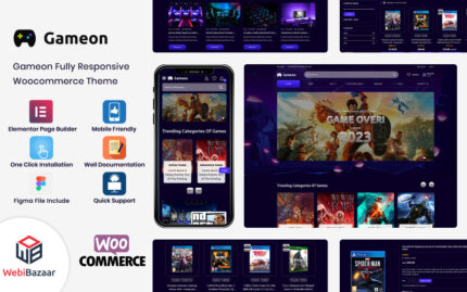 GameOn - Oyun Aksesuarları Elementor WooCommerce Teması