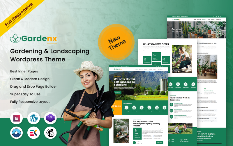 Gardenx - Çok Amaçlı Bahçecilik ve Peyzaj WordPress Teması