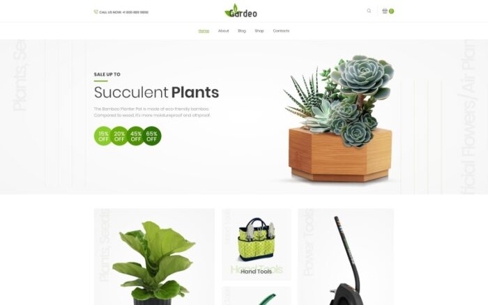 Gardeo - Garden Equipment Elementor WooCommerce Teması