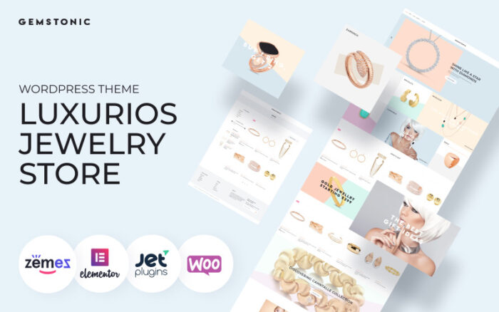 Gemstonic - Jewelry Elementor WooCommerce Teması