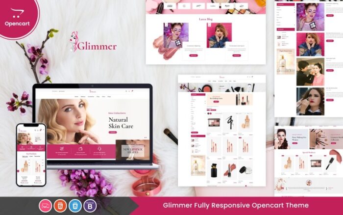 Glimmer - Güzelliğe Duyarlı OpenCart Şablonu