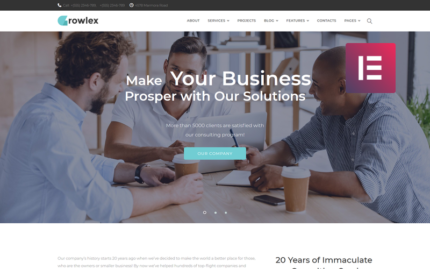 Glowlex - Consulting Services Multipurpose Clean WordPress Elementor Teması