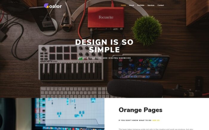 Goalor - Creative Agency Multipurpose Modern WordPress Elementor Teması