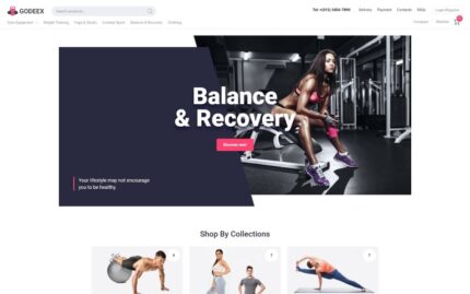 Godeex - Sports Gear ECommerce Modern Elementor WooCommerce Teması