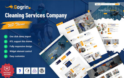 Gogrin - Temizlik Hizmeti WordPress Teması