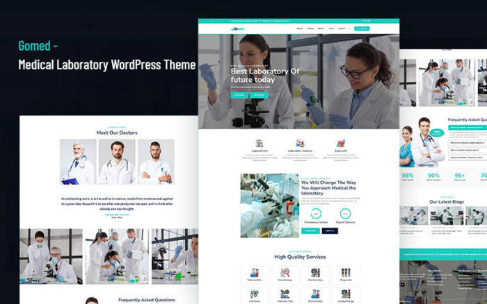 Gomed - Tıbbi Laboratuvar WordPress Teması