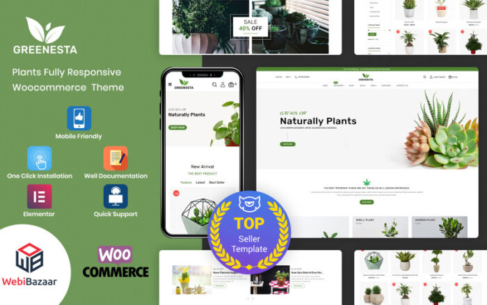 Greenesta Organic - Food & Grocery Store WooCommerce Teması