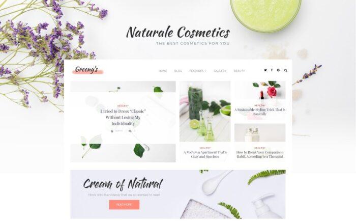 Greeny's - Sağlıklı Moda WordPress Elementor Teması