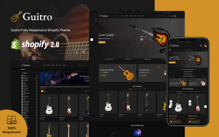 Guitro - Duyarlı Shopify Teması