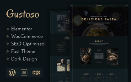 Gustoso Restauant WordPress Teması