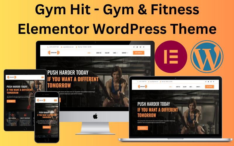 Gym Hit - Gym & Fitness Elementor WordPress Teması