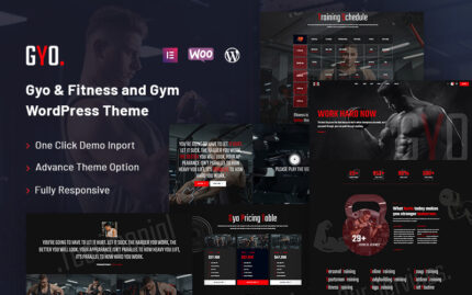 Gyo - Fitness ve Spor Salonu WordPress Teması