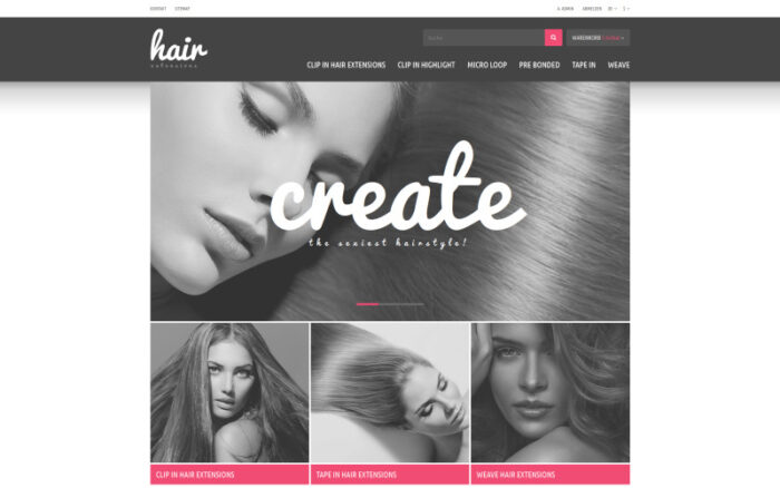 Hair Extensions Store PrestaShop Teması