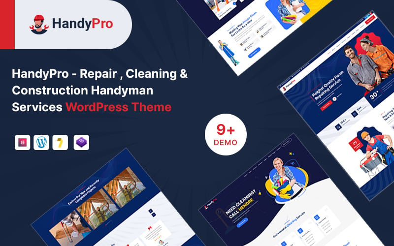 HandyPro - Onarım, Temizlik ve İnşaat Tamircisi Hizmetleri WordPress Teması