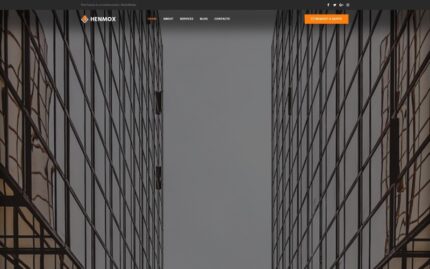 Henmox - Çok Amaçlı İnşaat Modern WordPress Elementor Teması