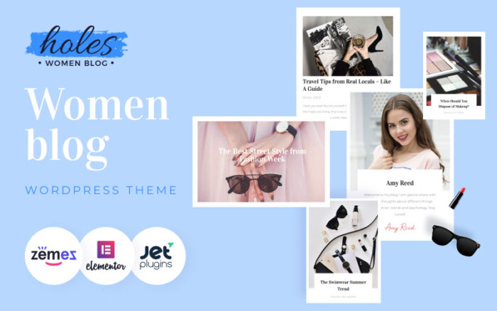 Holes - Women Blog Multipurpose Classic WordPress Elementor Teması