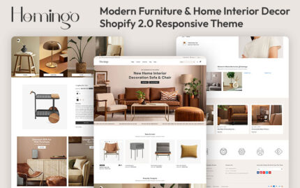 Homingo - Modern Mobilya ve Ev İç Dekorasyonu Çok Amaçlı Shopify 2.0 Duyarlı Teması