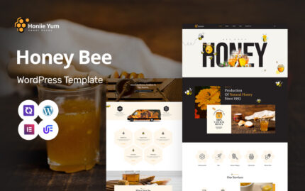 Honiie Yum - Bal Çiftliği ve Bal Mağazası Çok Amaçlı WordPress Elementor Teması