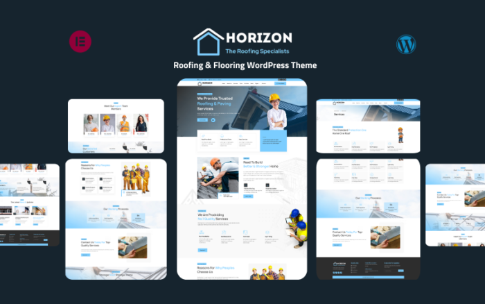 Horizon - Çatı ve Döşeme WordPress Teması