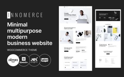 Innomerce - Kurumsal Çok Amaçlı Minimal WordPress Elementor Teması