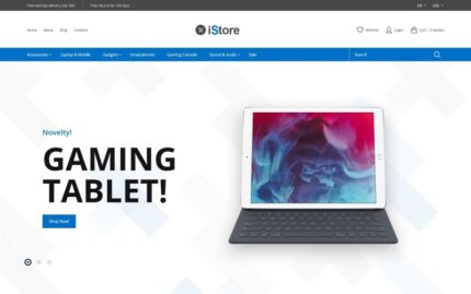 iStore - Electronics Shop Clean Bootstrap Ecommerce PrestaShop Teması