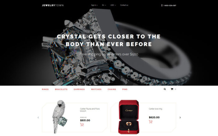 Jewelry Town PrestaShop Teması